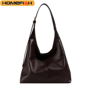 HOMEFISH New Tote bag hand bill of lading shoulder women's bag retro simple large bag Tote bag